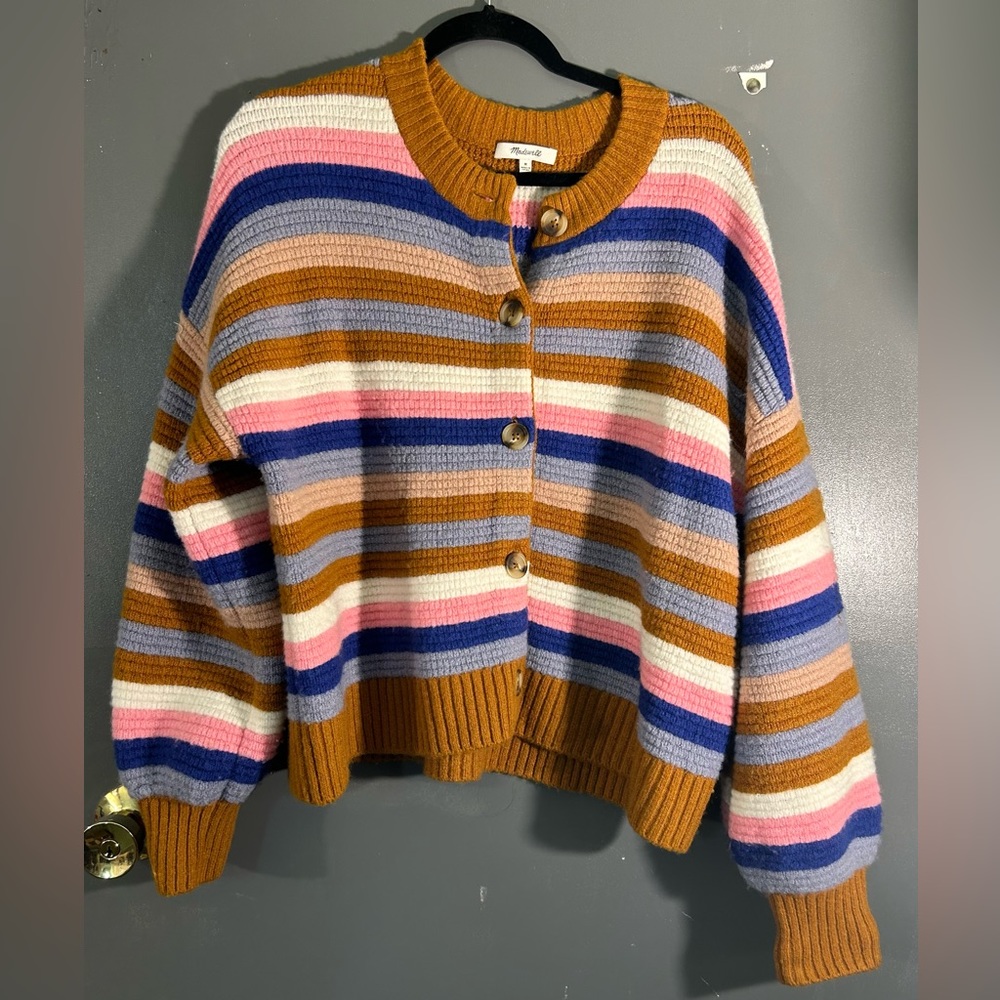 Madewell Striped Cardigan Medium
